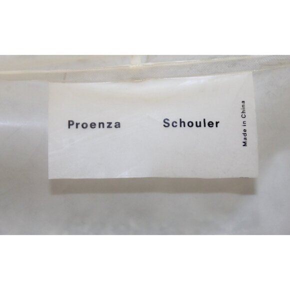 PROENZA SCHOULER Pocket Detail Rain Jacket Snap Clear Hooded Coat One Size OS - Picture 7 of 14